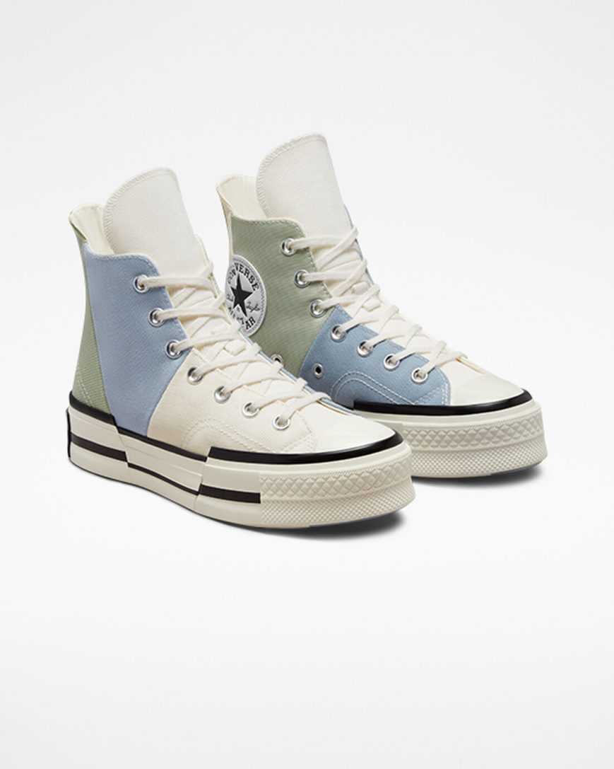 Tenisi Inalti Dama Converse Chuck 70 Plus Material Mashup Masline Verzi | RO HNPTZ029